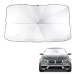 Ombrello Parasole Pieghevole per Parabrezza Anteriore Auto e SUV 140x80 cm