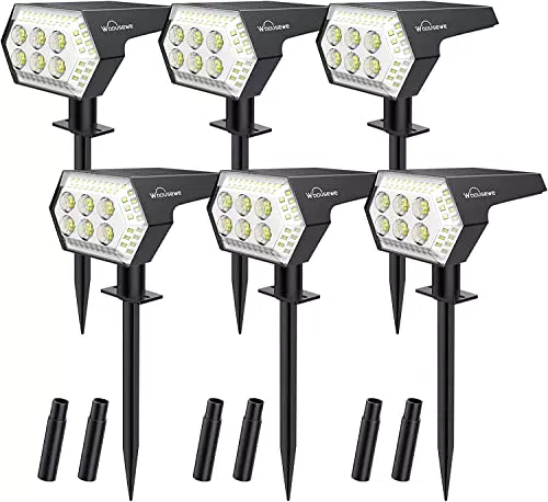 OOTDAY Luci Solari da Giardino, 108 LED Impermeabili IP67 per Esterno