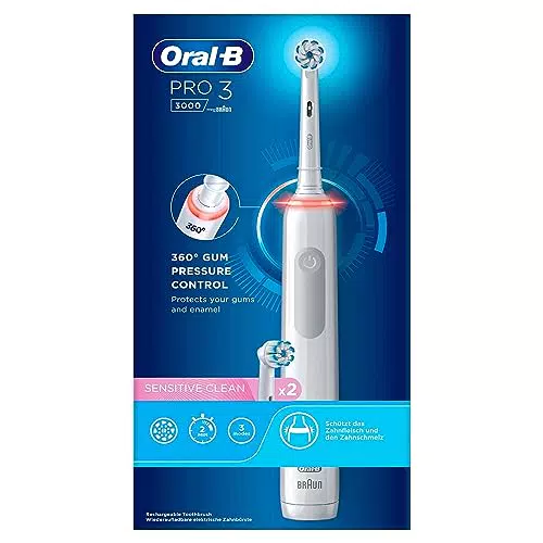 Oral-B Spazzolino Elettrico Ricaricabile Pro Series 3 con Testine di Ricambio