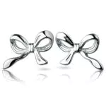 Orecchini a Fiocco Donna in Argento 925 - Design Elegante per Occasioni Speciali