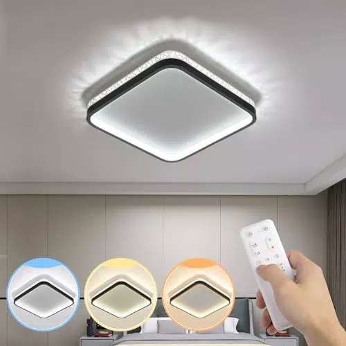 Otren Plafoniera LED Dimmerabile 3000K-6500K con Telecomando, Ø30C