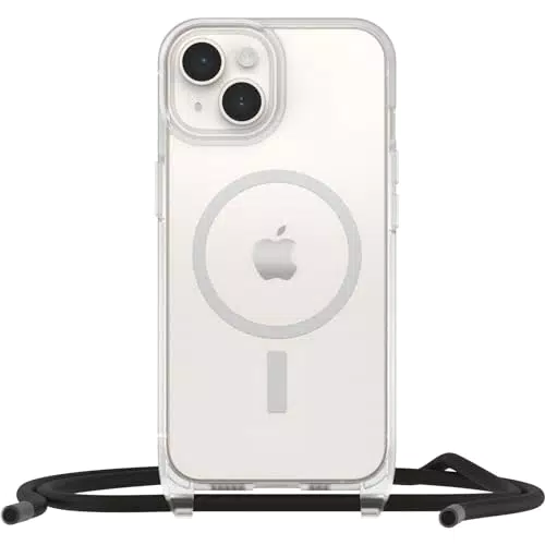 Otterbox Cover React Necklace MagSafe per iPhone 14 - Custodia antishock trasparente