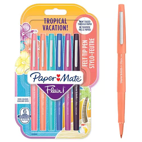 Paper Mate Penne con Punta Media in Feltro - Modello 1982103