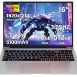 HP Notebook 16 Core i3, 16GB RAM, 512GB SSD, 1920x1200, WiFi 5G, Mouse incluso