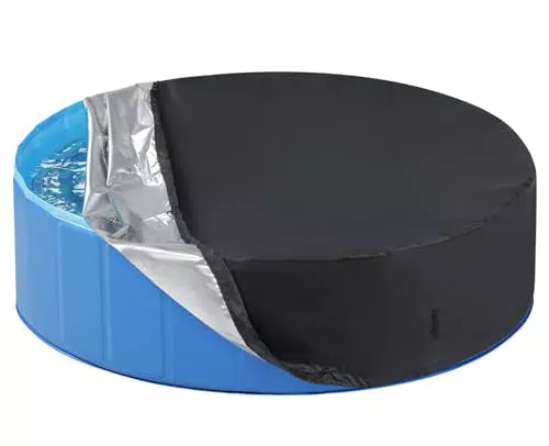 Pecute Copertura per piscina pieghevole per cani e gatti