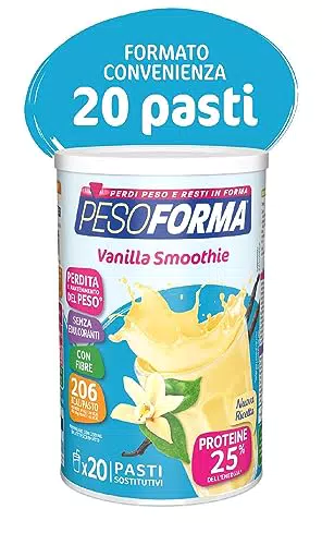 Pesoforforma Smoothie Vaniglia - Sostitutivo per il Controllo del Peso, Ricco di Proteine e Fibre