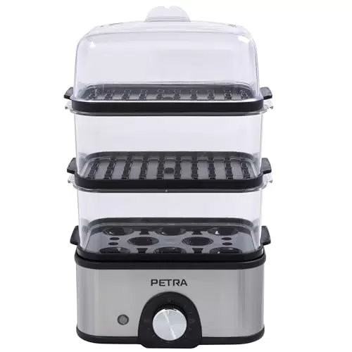 Petra PT5885VDE Vaporizzatore Elettrico Compatto a 3 Livelli per Verdure