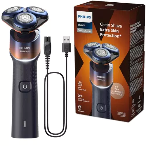 Philips Rasoio Elettrico 5000X Series Wet and Dry, Modello X5012/00, Skin Protect