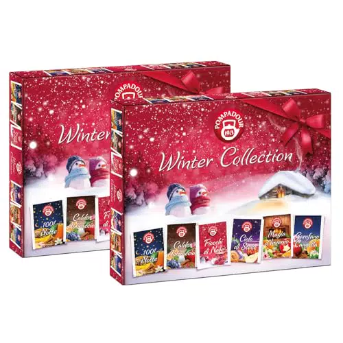 Pompadour Box Invernale - Infusi 1001 Notte, Caldo Abbraccio e Magia d'Inverno