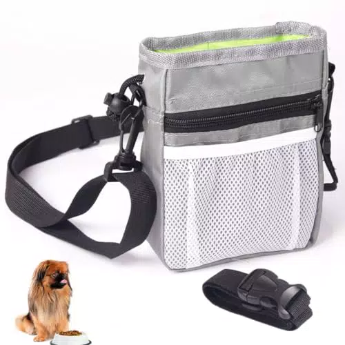 PSOWQ Borsa per Addestramento Cani con Dispenser di Sacchetti di Cacca