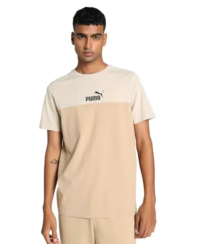 PUMA Ess+ Block Tee - Maglietta Uomo Casual e Comfortabile