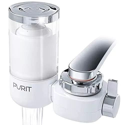 Purit Filtro Acqua Rubinetto - Depuratore per Acqua Potabile, Rimuove Cloro e Batteri