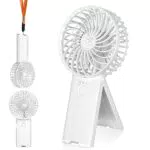 Refluxe Ventilatore Portatile Ricaricabile USB con 4 Velocità e Batteria Fino a 15 Ore