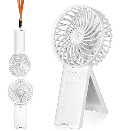 Refluxe Ventilatore Portatile Ricaricabile USB con 4 Velocità e Batteria Fino a 15 Ore