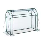 Relaxdays Serra per Orto in PVC con Porta Srotolabile - Giardinaggio Trasparente