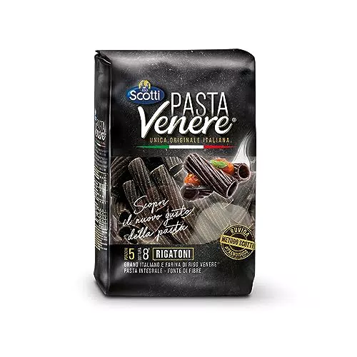 Riso Scotti Rigatoni Integrale di Riso Venere - Fonte di Fibre e Proteine