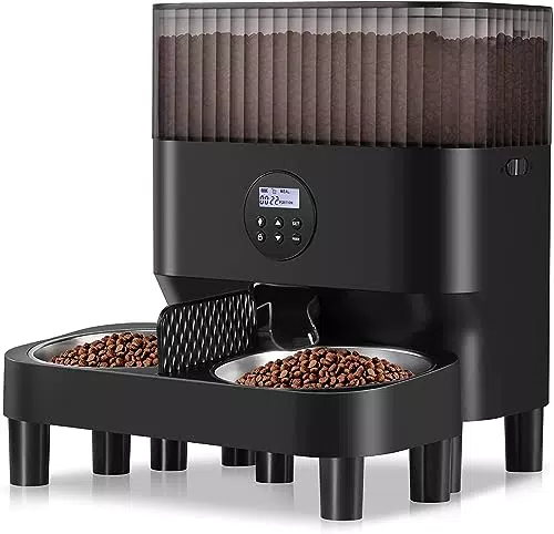 Sailvono Distributore Automatico Cibo per Gatti Programmabile con Registrazione