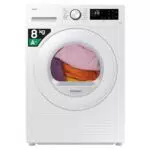 Samsung Asciugatrice Crystal EcoDry DV80CGC0B0TE, Pompa di Calore, Wifi, Sensore Optimal Dry