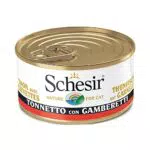 Schesir Cibo Umido per Gatti Adulti al Tonnetto e Gamberetti in Gelatina