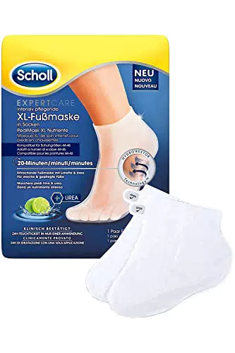 Scholl Pedimask Nutriente con Lime e Burro di Karitè - Maschera Idratante per Piedi