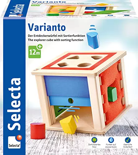 Selecta - Scatola da gioco “Sternchenrolle” per ordinare e inserire