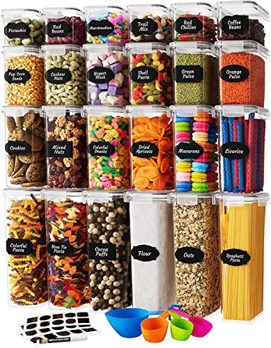 Contenitori ermetici per alimenti - Organizzazione cucina e dispensa senza BPA