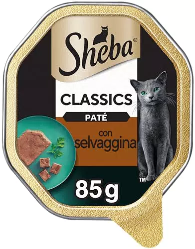 Sheba Paté Classics Cibo per Gatto con Selvaggina