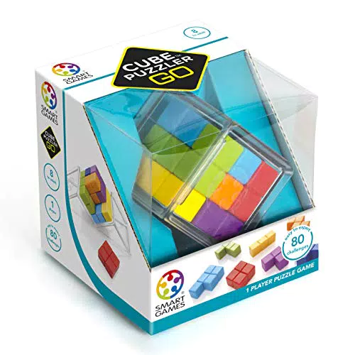 Smart Games Cube Puzzler Go - Gioco di Puzzle con 80 Sfide per 8+ Anni