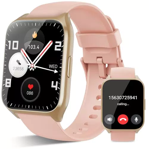 Smartwatch Donna con Chiamate, Monitoraggio Fitness e 112 Modalità Sportive