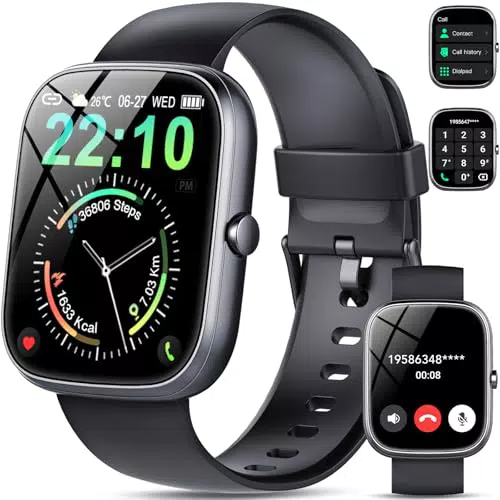 Smartwatch Fitness Tracker Impermeabile IP68 con Chiamate e Monitoraggio Sportivo