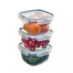 Snips Contenitore Quadrato 1 Lt con 4 Chiusure di Sicurezza - BPA Free