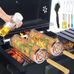 Sonekin Cestelli per Barbecue con Manico Rimovibile per Grigliare Pesce e Carne