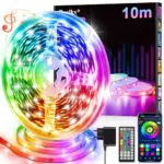 Striscia LED, 10 Metri Multicolor Luci Camera da Letto