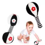 SULOLI Sonaglio Neonato - Giocattolo Sensoriale Morbido per Bambini 0-6 Mesi