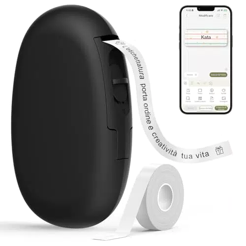 SUPVAN E10 Stampante di Etichette Bluetooth Portatile per iOS e Android