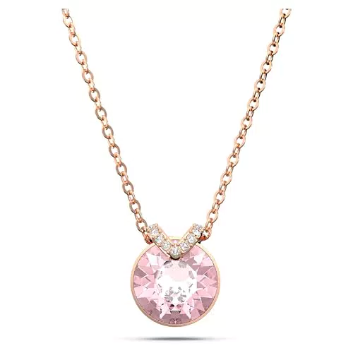 Swarovski Bella V Collana Pendente con Pavé di Cristalli e Cristallo Tondo