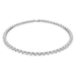 Swarovski Collana Ortyx Placcata Rodio con Taglio Triangle