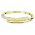 Swarovski Dextera Bracciale Rigido con Pavé di Cristalli e Chiusura Magnetica
