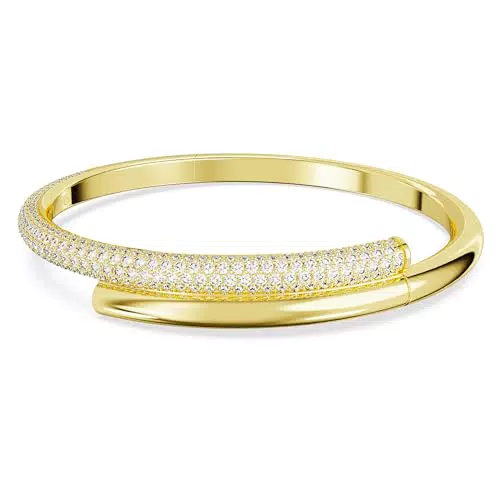 Swarovski Dextera Bracciale Rigido con Pavé di Cristalli e Chiusura Magnetica