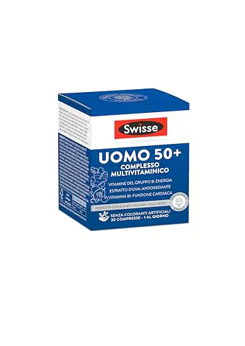 Swisse Multivitaminico Uomo 50+ - Integratore con vitamine e minerali naturali