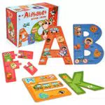 SYNARRY Puzzle Alfabeto in Legno per Bambini 3-6 Anni - Giochi Educativi