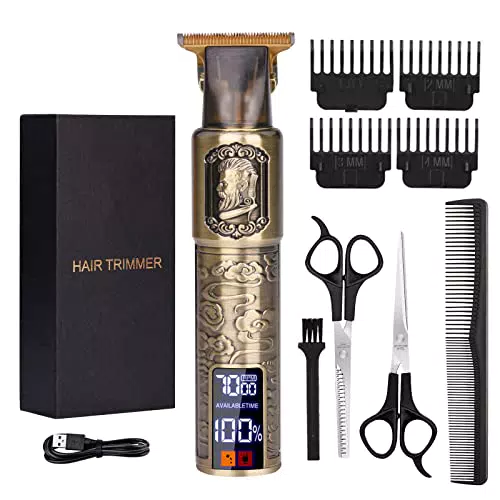 Tagliacapelli Professionale Uomo con T-Blade Impermeabile e Schermo LED
