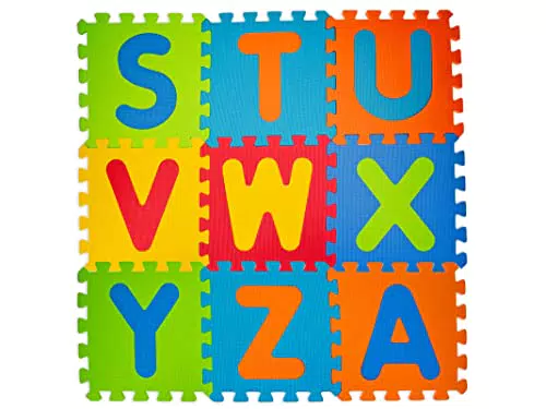 Teorema Tappeto Puzzle Componibile Antiscivolo in Morbida Gomma Eva 32x32 cm