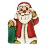 THUN Babbo Natale su Skateboard in Ceramica Decorata - Linea Desideri di Natale