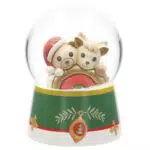 THUN Boule de Neige con Teddy e Renna Robin, Linea Desideri di Natale