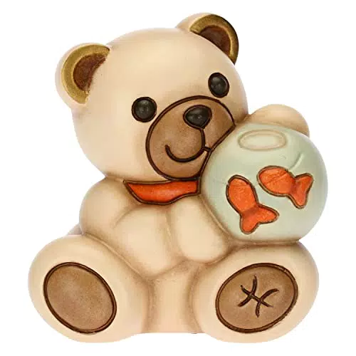 THUN Icona Pesci Zodiaco Teddy Stars Ceramica Dipinta a Mano