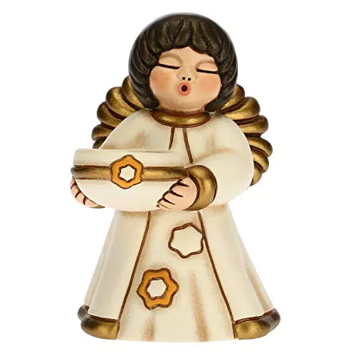 THUN Soprammobile Angelo Porta Candela Dolce Natale in Ceramica - Accessori Casa