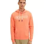 Tom Tailor Felpa Uomo - Modello Soft Peach Orange