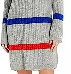 Tommy Hilfiger Abito Donna Soft Wool con Collo a V, Maniche Lunghe