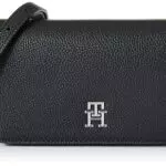 Tommy Hilfiger TH Emblem Flap Crossover - Borsa a Tracolla Donna